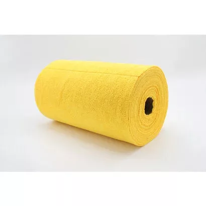 CarZoneShop Mikroszálas Kendő Tekercs Beltér Tisztításhoz Sárga 30x30cm 75db