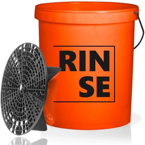 Monster Shine RINSE Szürke Mosóvödör 19L Fedővel + Ülepítő Rács