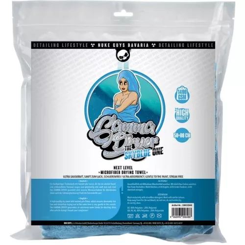 NukeGuys Gamma Dryer XXL Autószárító Törölköző 50x80cm 1400GSM Kék